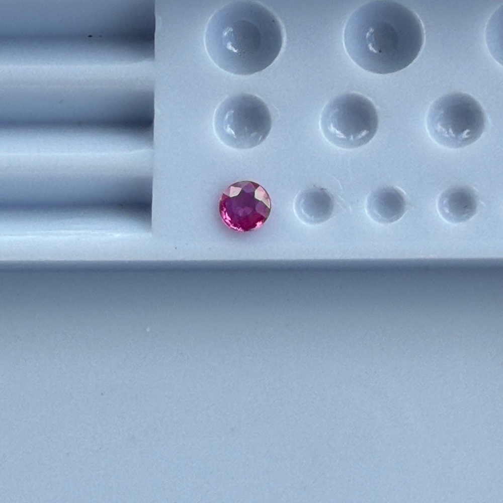 Burmese Ruby 3.95mm .21 carats, loose  Gemstone